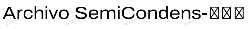 Archivo SemiCondens字体转换